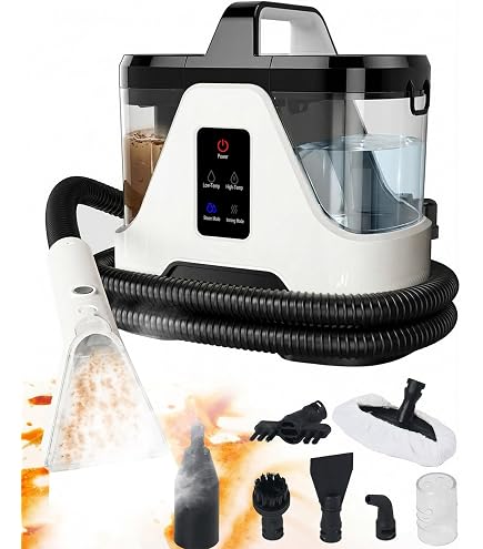 Amazon | 【100℃高温蒸気×19000Pa吸引力】家庭用 スチーム カーペット